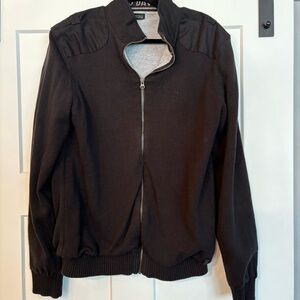 Buffalo David Bitton Black Zip Up Sweater